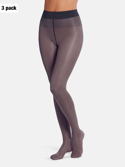 Satin Touch 20 Tights Set (3 units) - nearly black