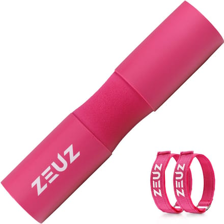 ZEUZ Barbell Pad – Squat & Hip Thrust - Fitness – Halter Kussen & Nekbeschermer – Roze
