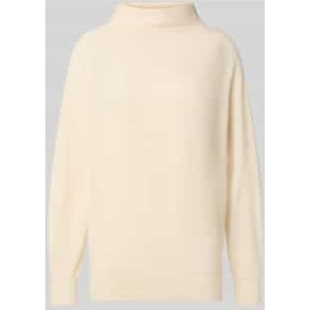 Gebreide pullover van viscosemix met opstaande kraag