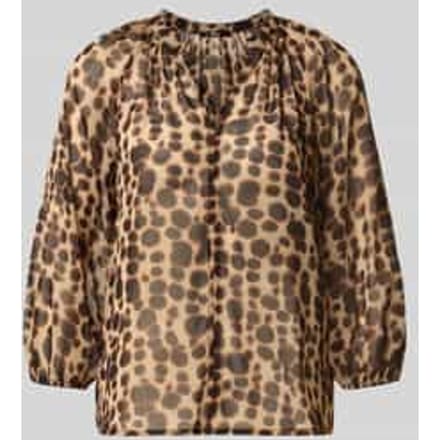 Regular fit blouse met serafinohals