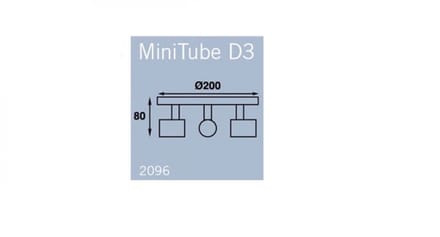 LED tube D3 plafonniere-3x6 LED's-1,3 Watt per LED.