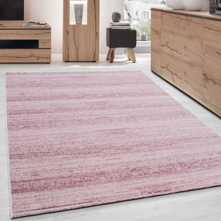 Modern woonkamerkleed, effen roze gespikkeld 80x300 cm