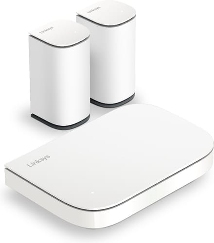 Linksys Velop Micro Mesh 6 - Router - WiFi 6 - Dual-band - Mesh WiFi - 3000 Mbps - 3-pack - Wit