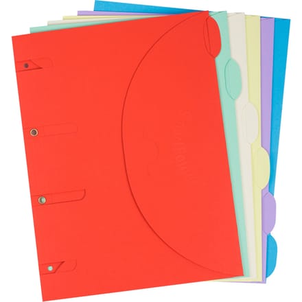 Smartfolder geperforeerde opbergmappen A4 assorti 6 stuks
