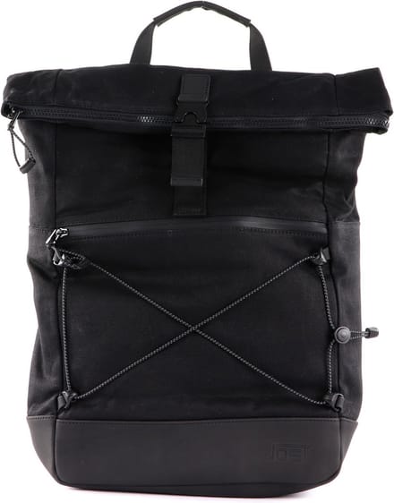JOST Rugzak met laptopvak Ystad Courier Backpack Black Zwart