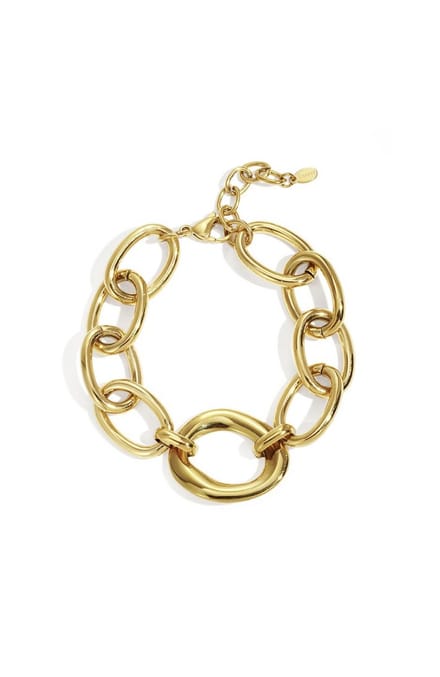 Yehwang - Armband - Schakel - Grof geschakeld - Casual - Stainless Steel - Goud