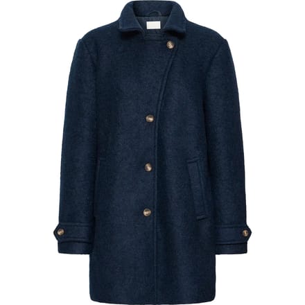 Relaxed fit lange jas van wolmix, model 'Tipa'