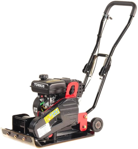 Trilplaat 11 kN 3 pk benzine bodemplaat 48 x 32 cm Torros TPT1102