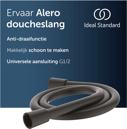 Ideal Standard Alero doucheslang, 1250 mm – Matzwart