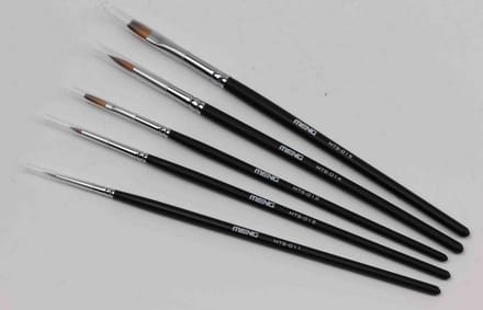 Meng Model Hobbypenseel - MTS010 Modeling Paint Brush Set 5pc.- Penselen Penseel