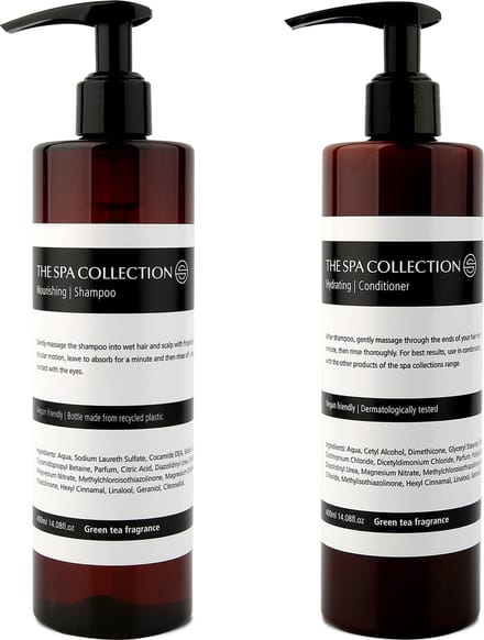 The Spa Collection Green Tea - Shampoo + Conditioner - 400 ml pompfles - Set van 2 stuks