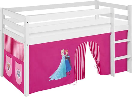 Halfhoogslaper Frozen Roze met tent
