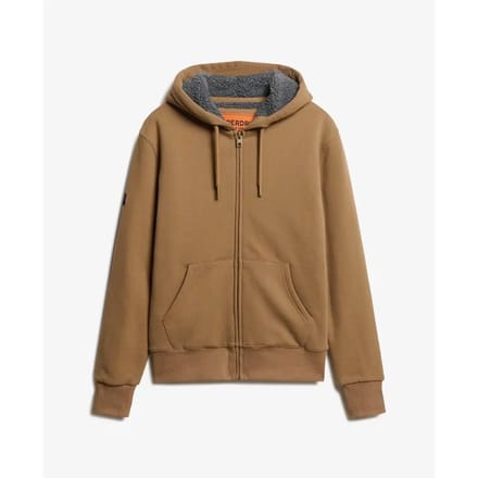 Superdry - Hoodie met rits en borgvoering - Heren - Hoodies