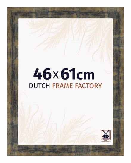 Fotolijst 46x61 cm - MDF - Blauw Goud Gemeleerd - Praag