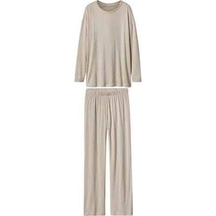 ESMARA Dames pyjama (Beige, XS (32/34))