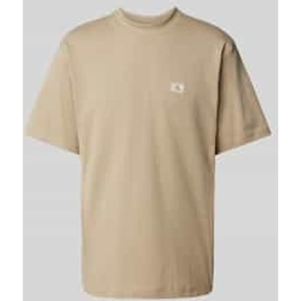 T-shirt met labeldetail