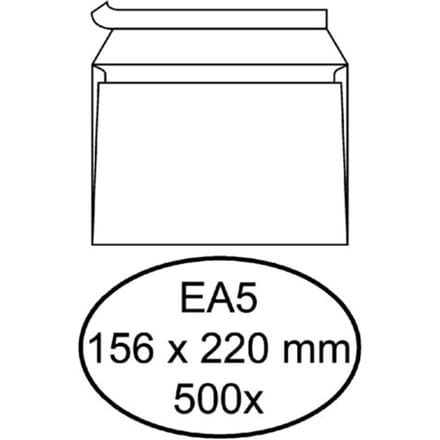 Envelop Quantore bank EA5 156x220mm zelfklevend wit 500 stuks