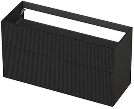 INK - Onderkast 2L A-sym Gelakt Gefr. Front - 1200x450x650 Mm - Mat Zwart