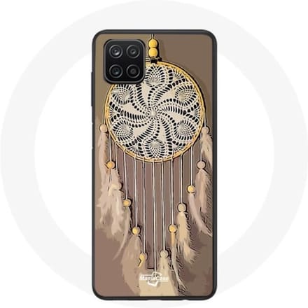 Coque Samsung Galaxy A12 Attrape Rêve marron Capteur de Rêves