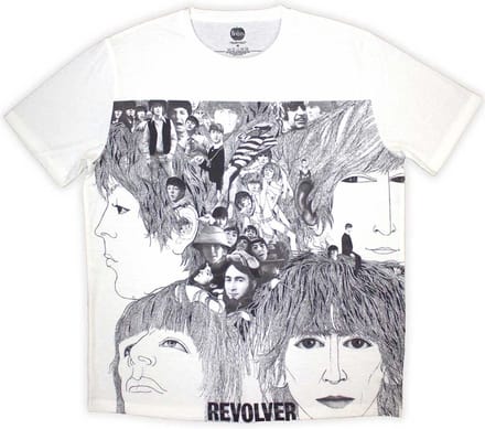 The Beatles - Revolver Heren T-shirt - XL - Wit
