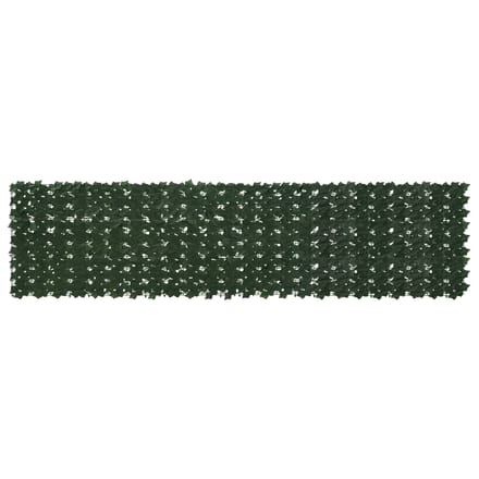 vidaXL - Balkonscherm - met - bladeren - Donkergroen - 300 - x - 75 - cm
