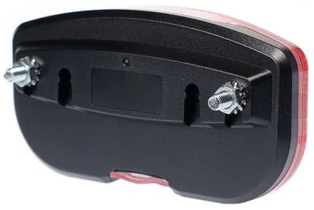 Simson Bagagedrager achterlicht - modern design - krachtige LED - spatwaterdicht - verstelbare montage 50-80 mm