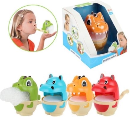 Toi-Toys zeepbellenmaker dier bellenblaas badspeelgoed multicolor.