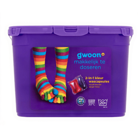 G'woon Color wascapsules doos 462 g