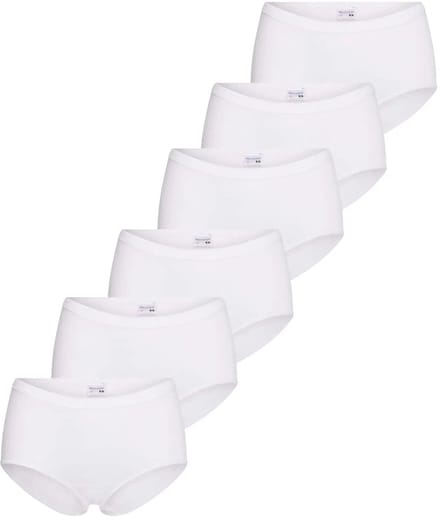 Beeren 6-pak dames heupslips comfort - Voordeelverpakking - Aanbieding - Multipack - Wit / L