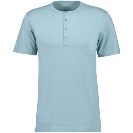 Ragman T-Shirt Serafino Round Neck Uni Pima Cotton Mint / male