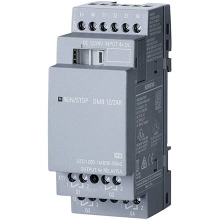 Siemens LOGO! DM8 12/24R 0BA2 PLC-uitbreidingsmodule 24 V/DC, 12 V/DC