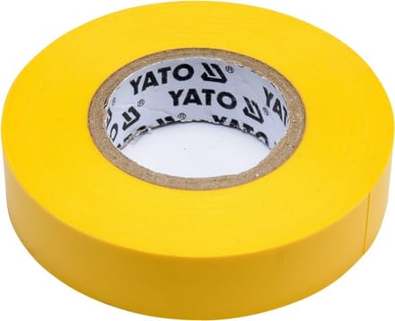 Yato - Elektro-isolatietape - 15mm x 20m x 0.13mm - Geel - PVC