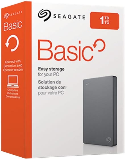 Seagate Basic STJL5000400 - 1TB - External Hard drive - Grey