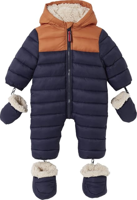 Vertbaudet Colorblock kruippakje baby gevoerd en gewatteerd