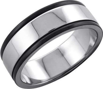 Amanto Ring Ave - 316L Staal - 8 mm - Maat 63 - 20
