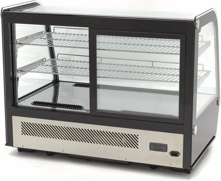Gebaksvitrine - 160 L - 88 cm - Schuifdeuren Achter