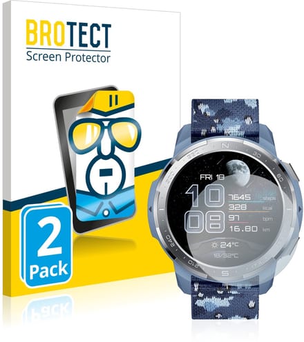BROTECT - Screenprotector voor Honor Watch GS Pro - Folie Beschermfolie transparant 2 Stuks