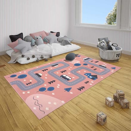 Speelkleed Adventure in Nature - roze 120x170 cm