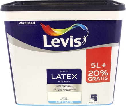 Levis - Latex Binnen - Wit - 6 L