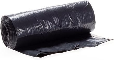 Plastic afvalzak LDPE 135x150cm 60µ - zwart