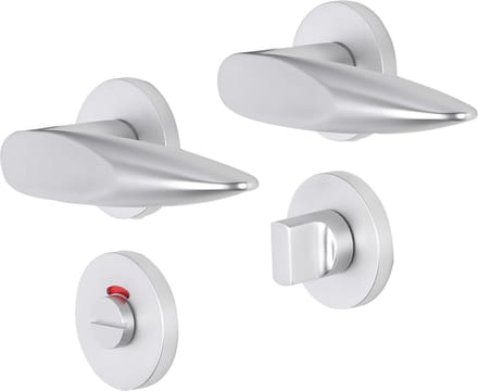 IMPRESSO SUTTON KRUK MET 2X ROZET WC ROND VERDEKT ALUMINIUM