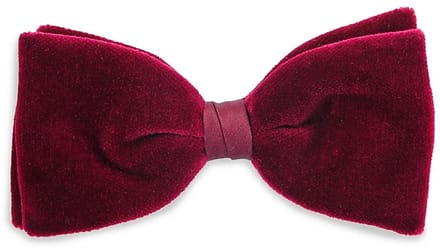 Sir Redman - Strikken - fluwelen strik bordeauxrood - bordeauxrood