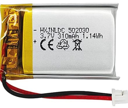 310mAh 3.7V Lithium Polymer Accu voor Bluetooth Headset en Dashcam