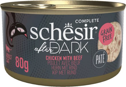12x Schesir After Dark Paté Kip & Rund 80 gr