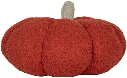 Clayre & Eef Decoratie Pompoen Ø 20x14 cm Rood Polyester Herfst decoratie
