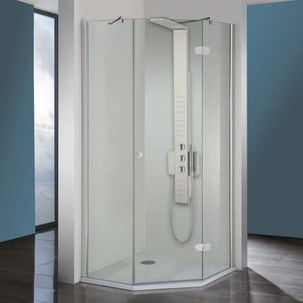 Steinkamp Living pentagonal shower 3-piece 100 x 100 cm stop right incl. easypearl HSTFE100R