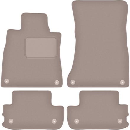 Beige velours matten voor: Mercedes S W222 coupé (2013-)