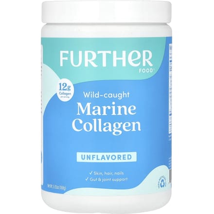 Further Food, Collagène Marin Naturel, Non Aromatisé, 5,93 oz (168 grammes)