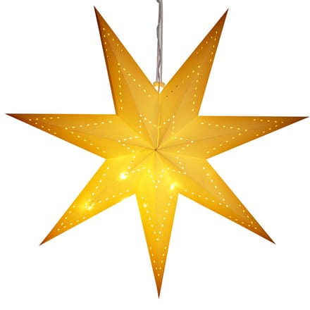 Casaria Kerstster - Draadloos Opvouwbaar 7 Punten 10 LED´s 60cm - Wit