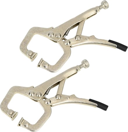 Benson Mini griptangen - traploos instelbaar - snelle ontgrendeling - 125 mm - set van 2